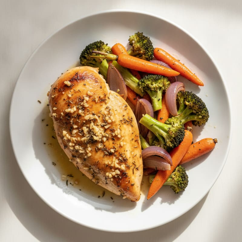 Garlic Herb Roasted Chicken with Vegetables