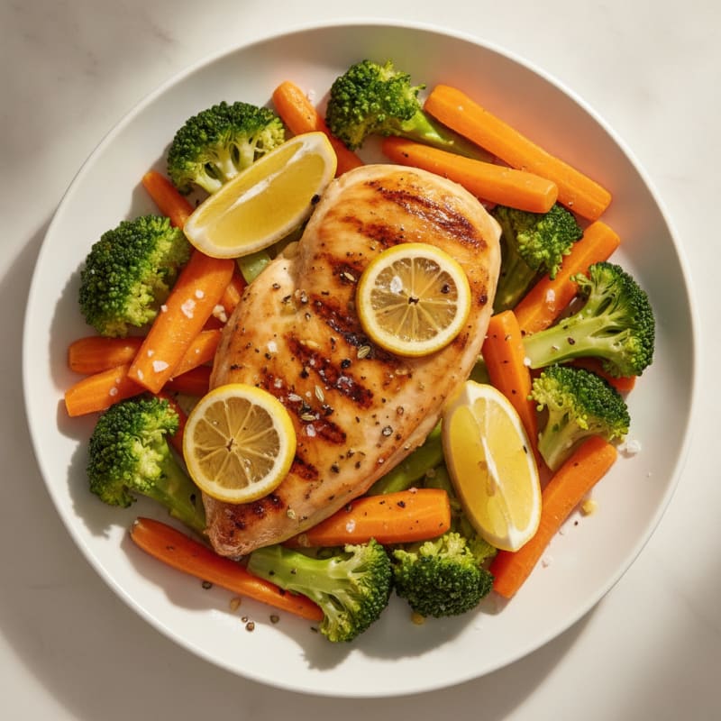 Lemon Herb Roasted Chicken with Vegetables