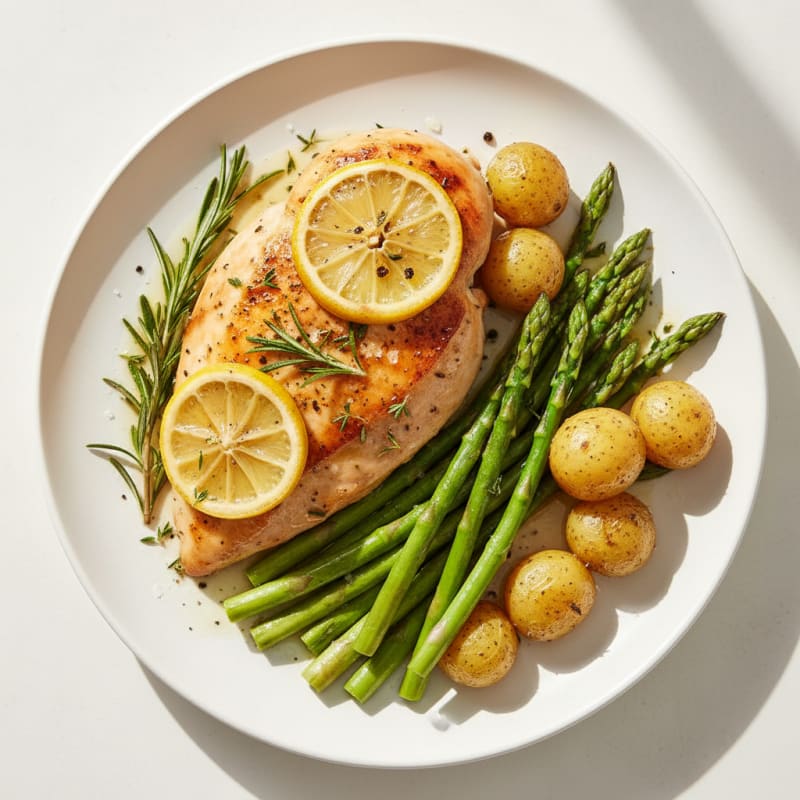 Herb-Roasted Chicken Breast with Lemon