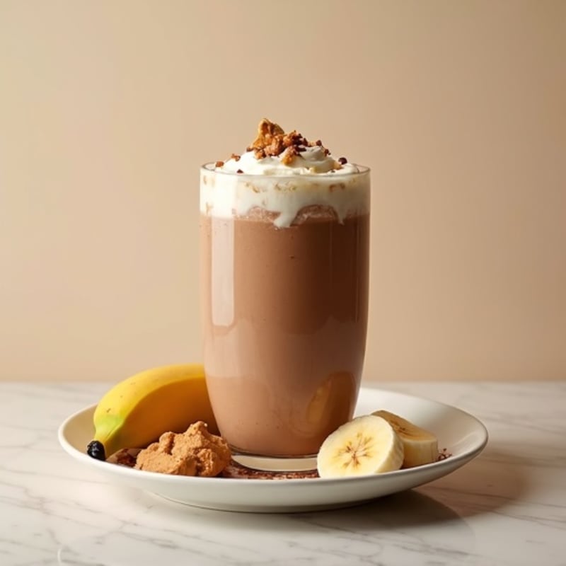 Creamy Chocolate Peanut Butter Protein Shake
