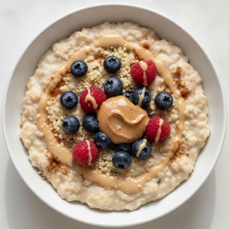 Vanilla Protein Oatmeal Bowl