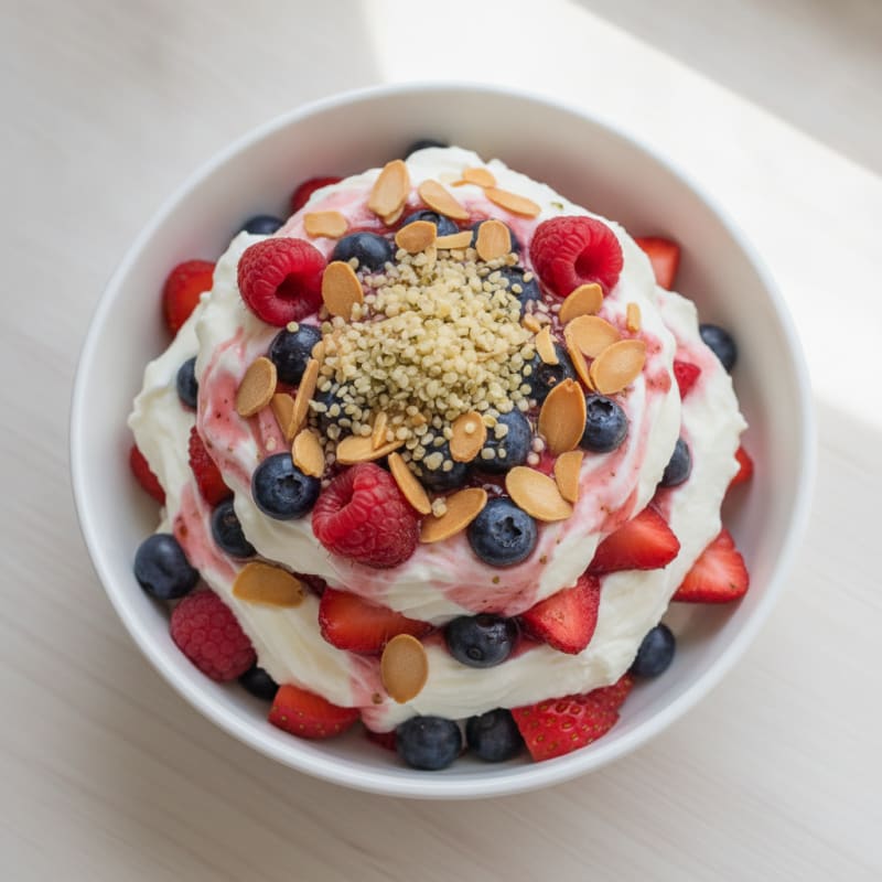 Creamy Greek Yogurt Protein Parfait with Mixed Berries