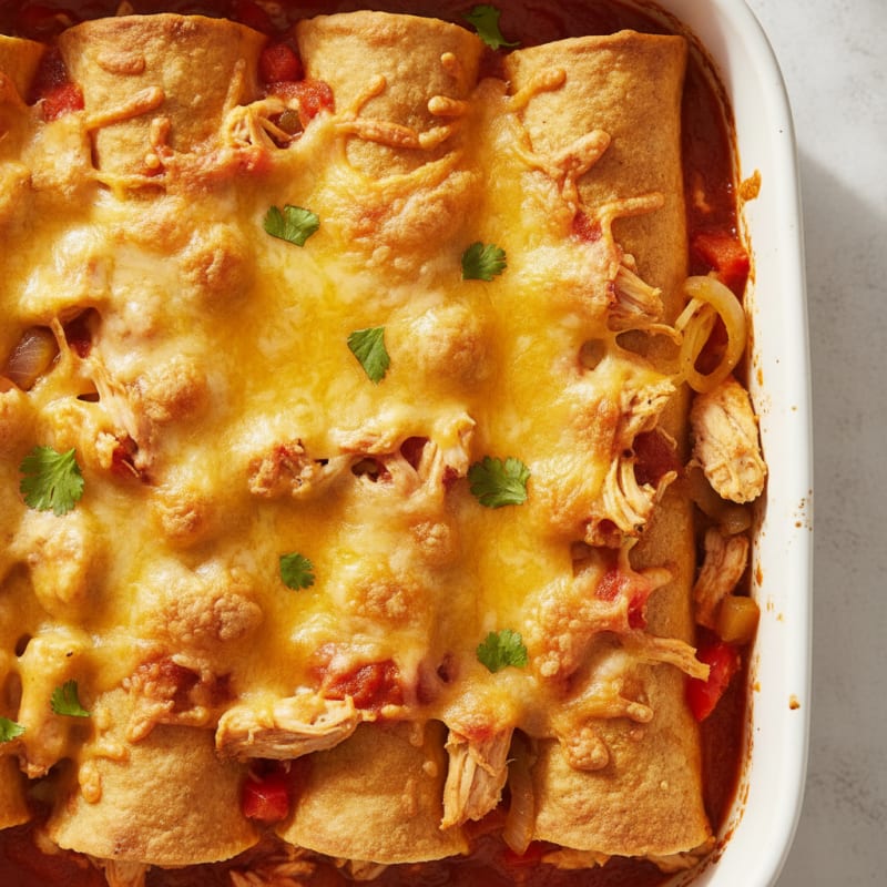 Chicken and Cheese Enchiladas