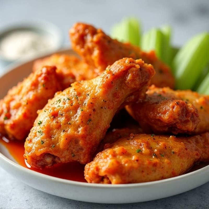 Crispy Baked Buffalo Chicken Wings