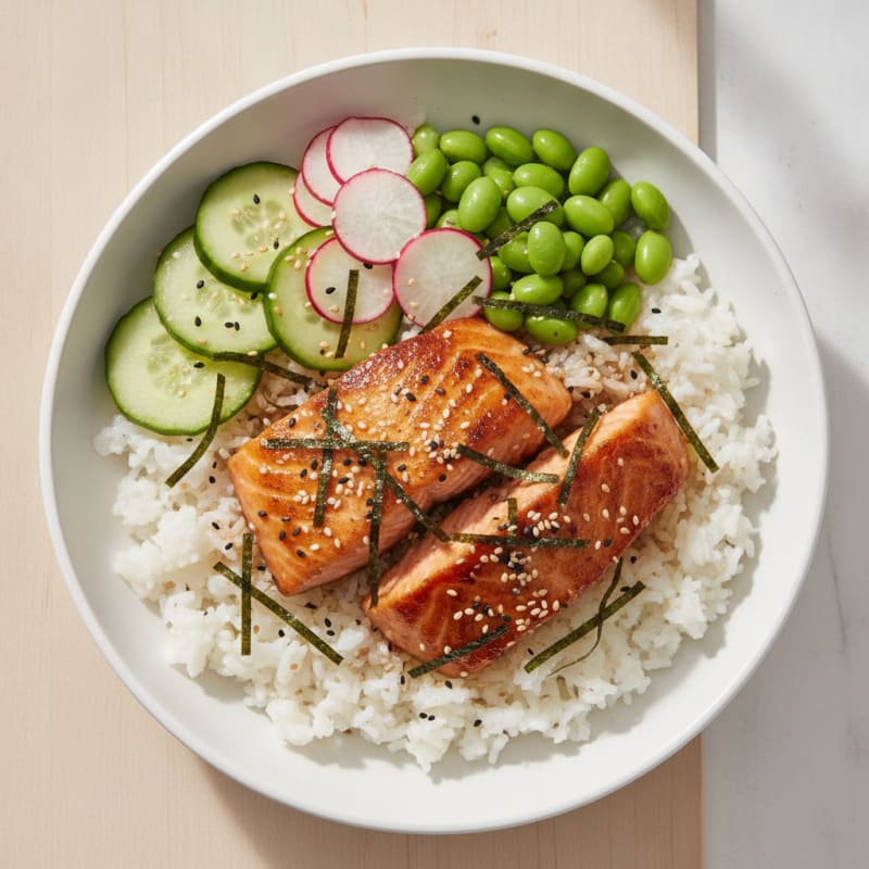 Salmon Sushi Rice Bowl