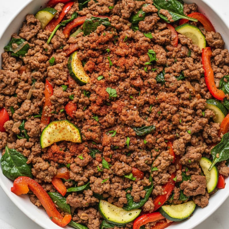 Ground Beef and Vegetable Skillet