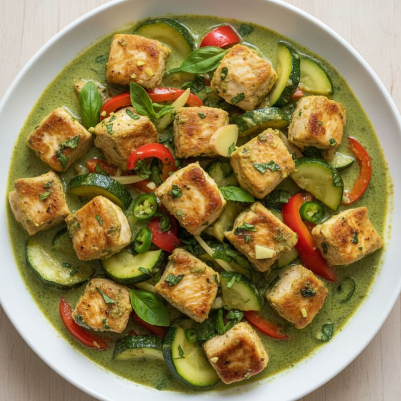 Creamy Coconut Green Curry Chicken