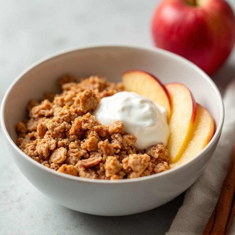 Warm Apple & Cinnamon Crisp Protein Bowl