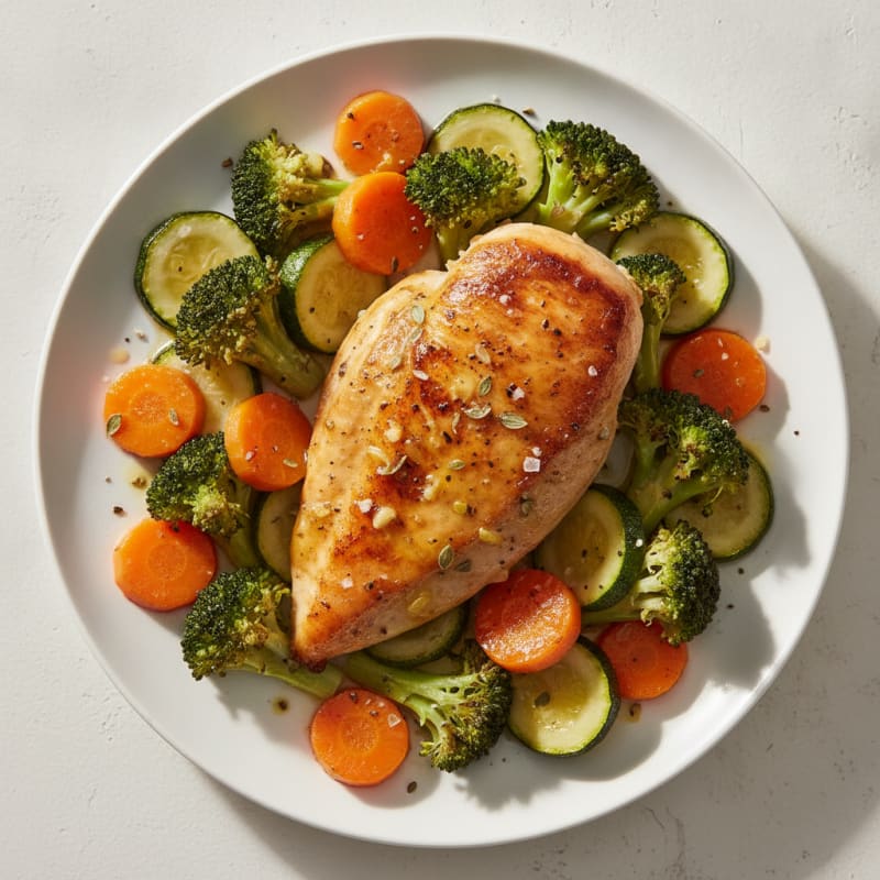 Lemon Herb Roasted Chicken with Vegetables