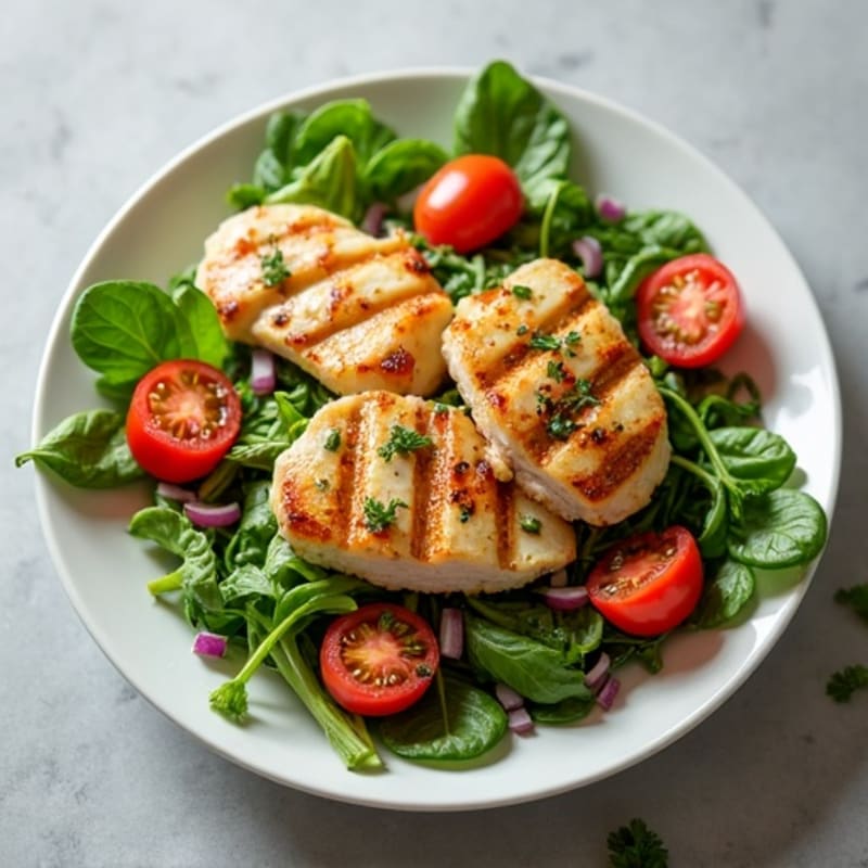 Grilled Chicken and Roasted Potato Salad with Herb Vinaigrette