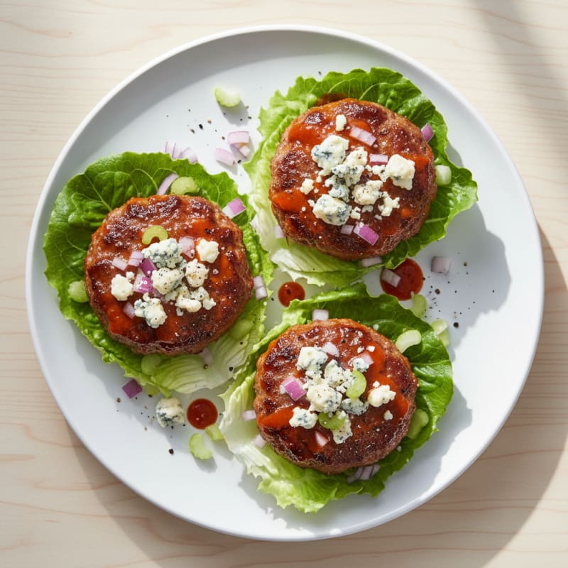 Buffalo Blue Cheese Beef Burgers