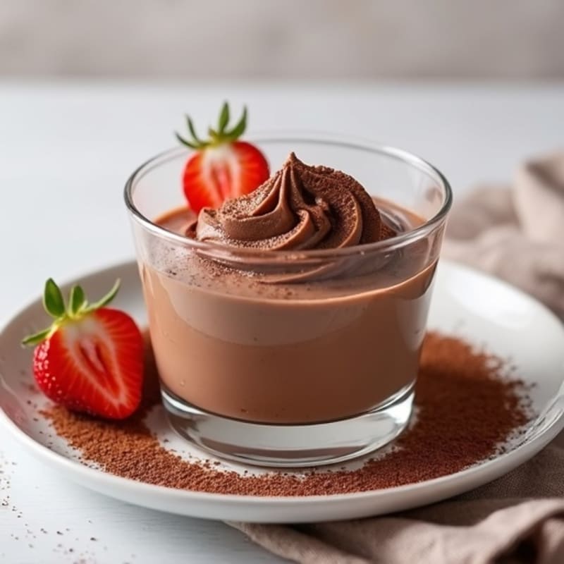 Silky Chocolate Protein Pudding with Greek Yogurt
