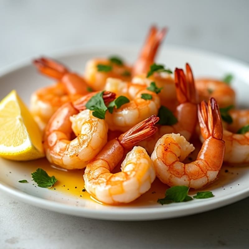 Lemon Garlic Pan-Seared Shrimp