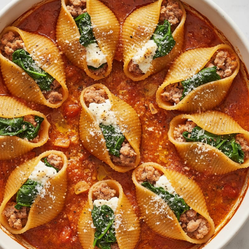 Spinach & Ricotta Stuffed Shells