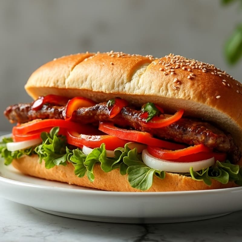 Lean Sirloin Philly with Bell Peppers and Onions