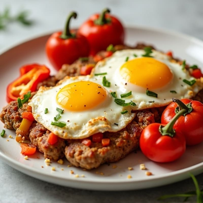 Hearty Baked Eggs with Roasted Vegetables