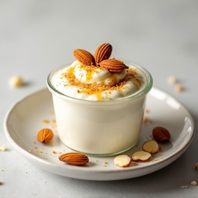 Greek Yogurt Protein Mousse with Almonds