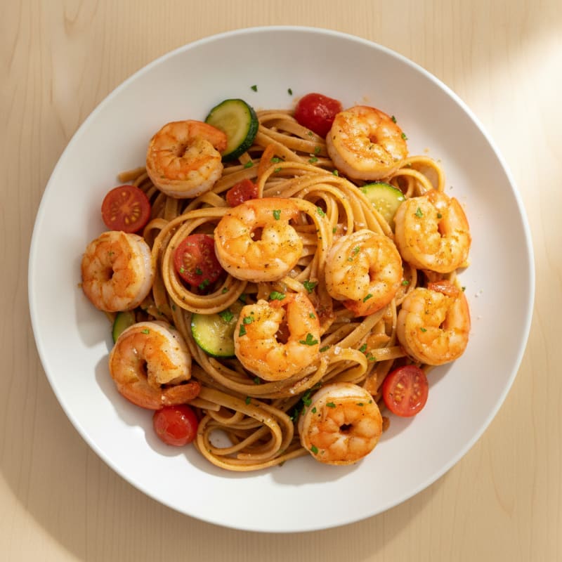 Spicy Calabrian Chili Shrimp Linguine