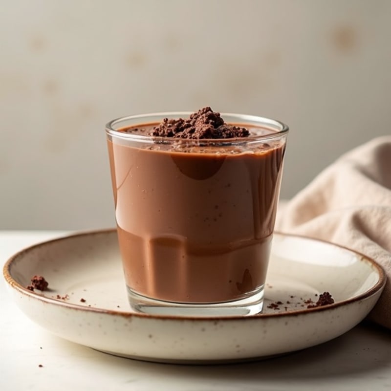 Silky Chocolate Protein Pudding with Greek Yogurt