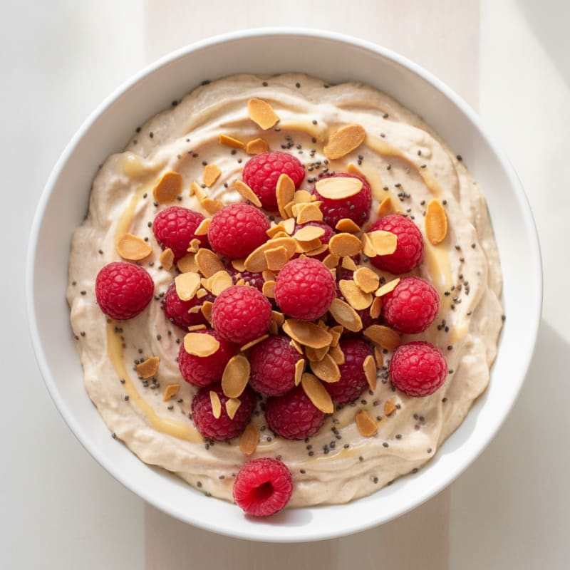 Silky Greek Yogurt Protein Pudding with Berries