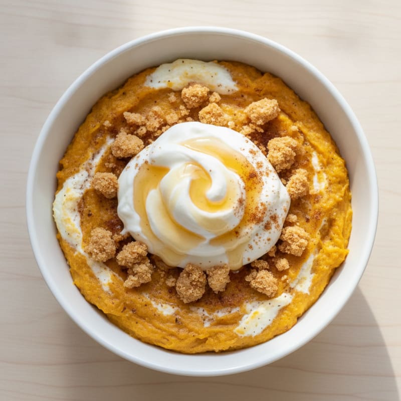 High-Protein Pumpkin Pie Breakfast Bowl