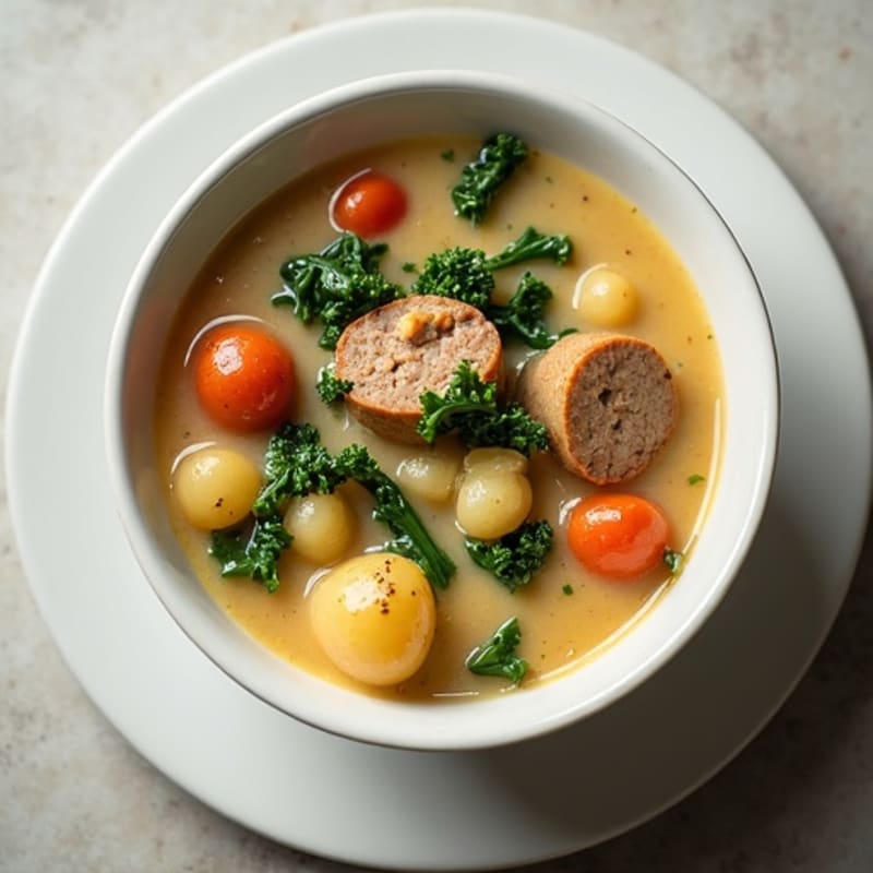 Creamy Italian Sausage and Kale Potato Soup