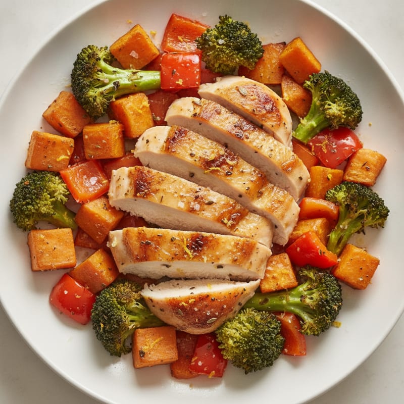 Lemon Herb Roasted Chicken and Veggies