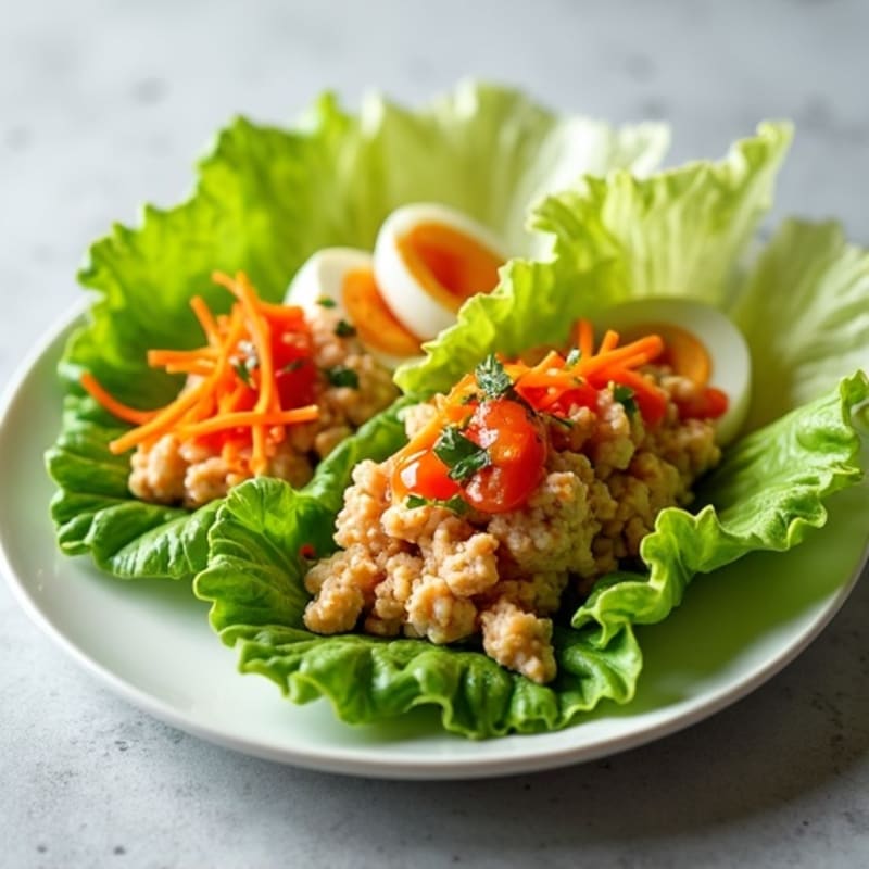 Spicy Sriracha Tuna Lettuce Wrap