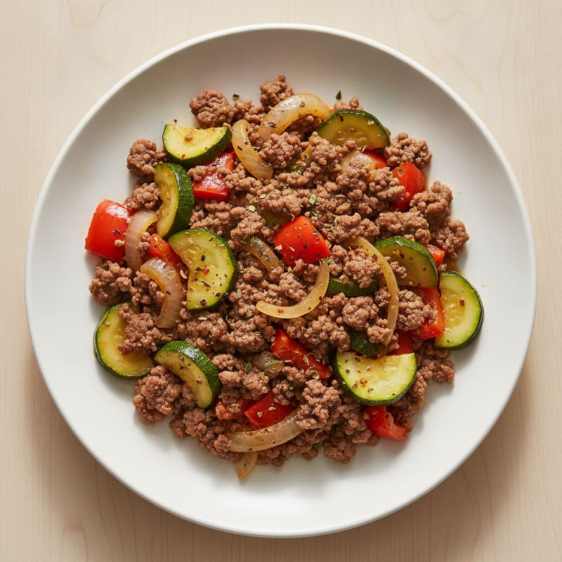 Savory Ground Beef and Vegetable Skillet