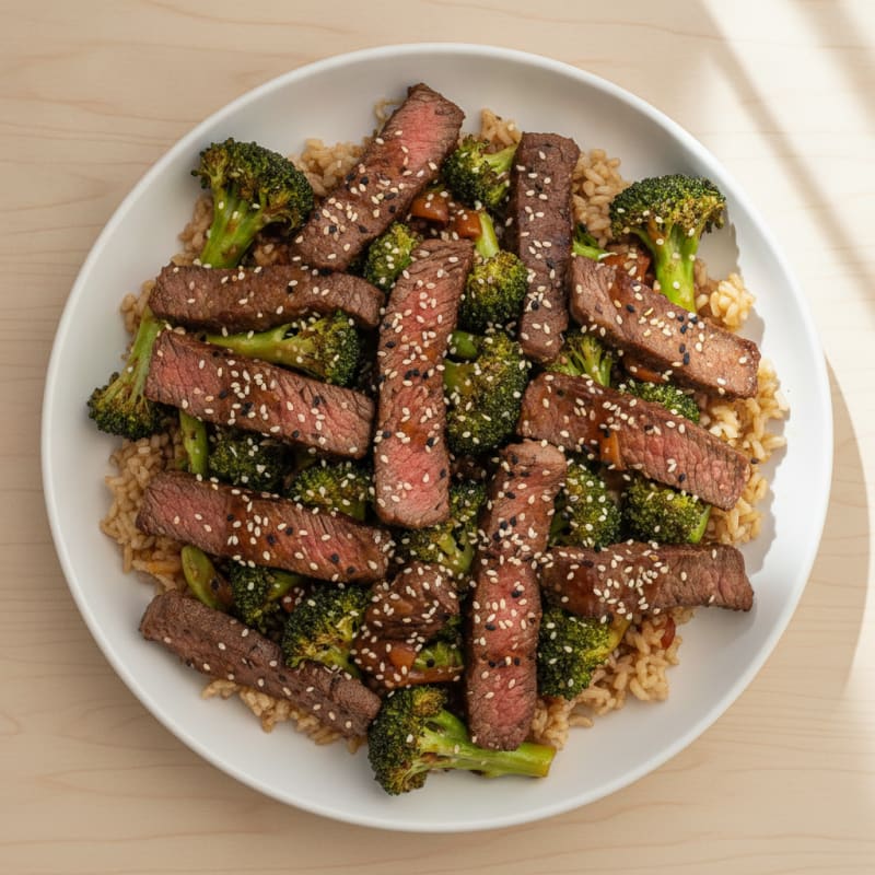 Sesame Beef and Broccoli Stir-Fry
