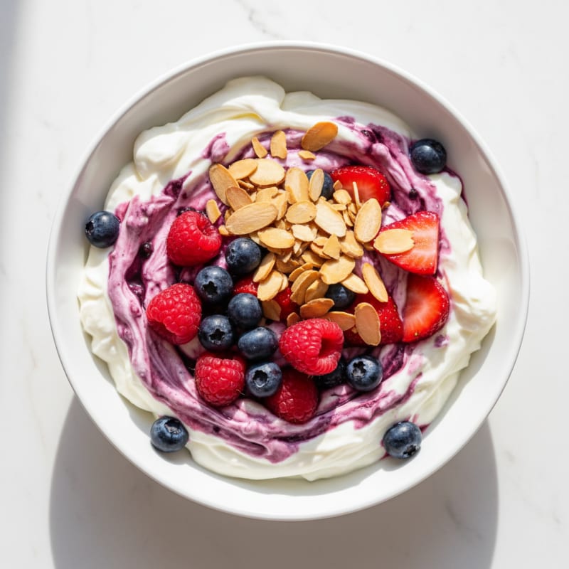 Creamy Greek Yogurt Protein Parfait with Mixed Berries