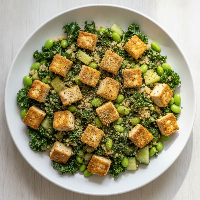 Lemon-Herb Tofu & Quinoa Salad