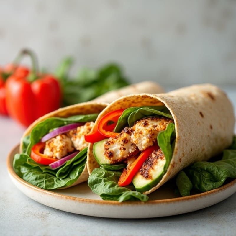 Fresh Grilled Chicken and Veggie Wrap