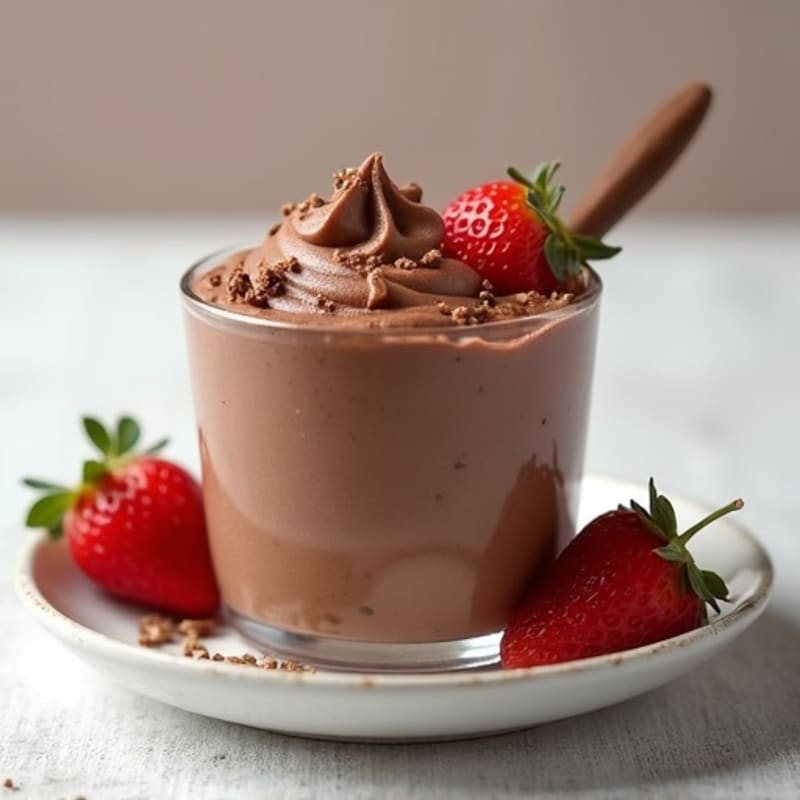 Silky Chocolate Protein Mousse with Greek Yogurt