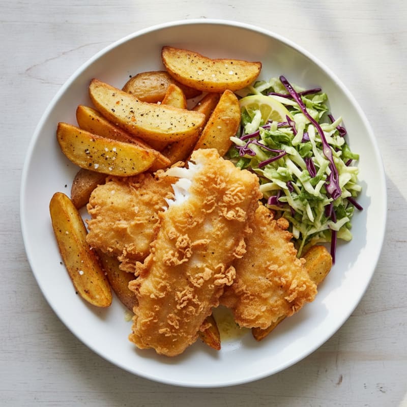 Beer-Battered Fish and Chips