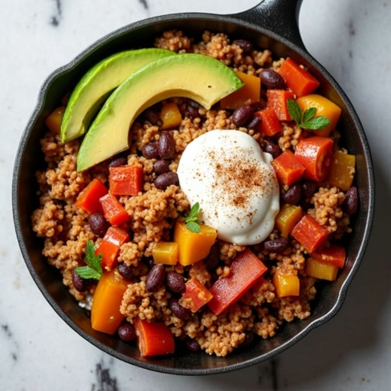 Spicy Ground Turkey Taco Skillet