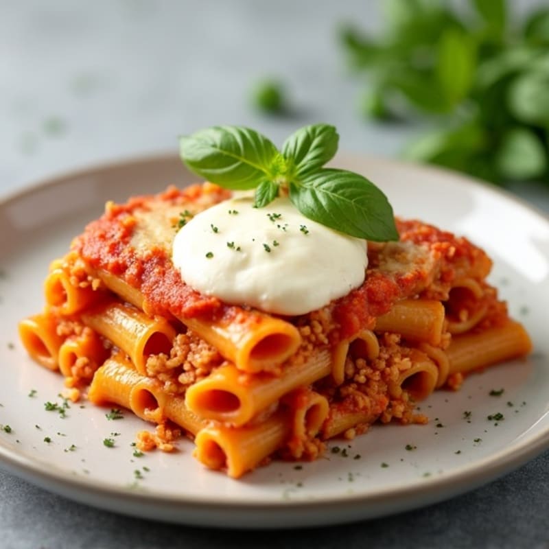 Protein-Packed Turkey and Ricotta Baked Ziti
