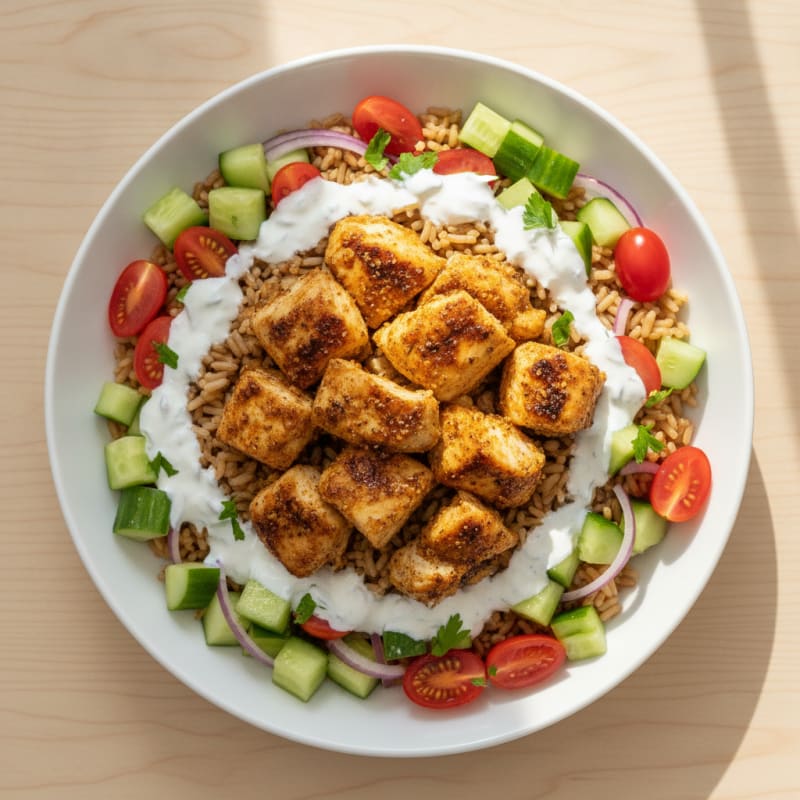 Chicken Shawarma Rice Bowl