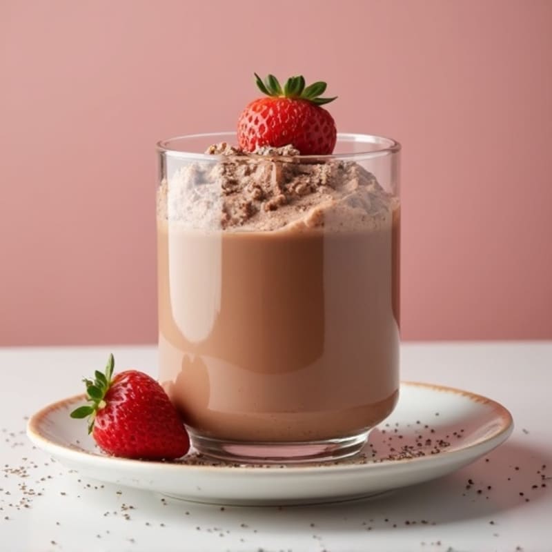 Chocolate Protein Mousse with Chia Seeds