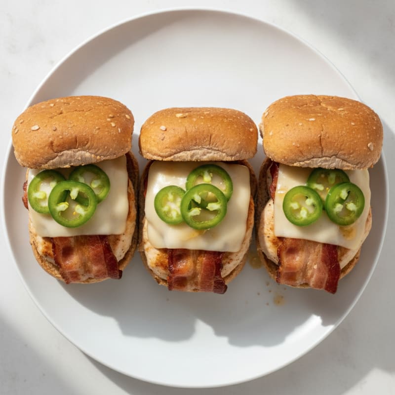 Bacon-Wrapped Jalapeño Chicken Sliders