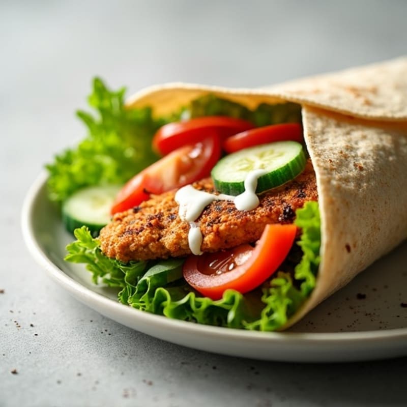 Crispy Chicken and Fresh Veggie Wrap
