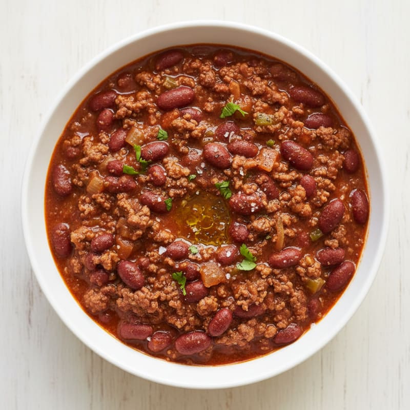 Tender Smoky Beef Chili with Beans