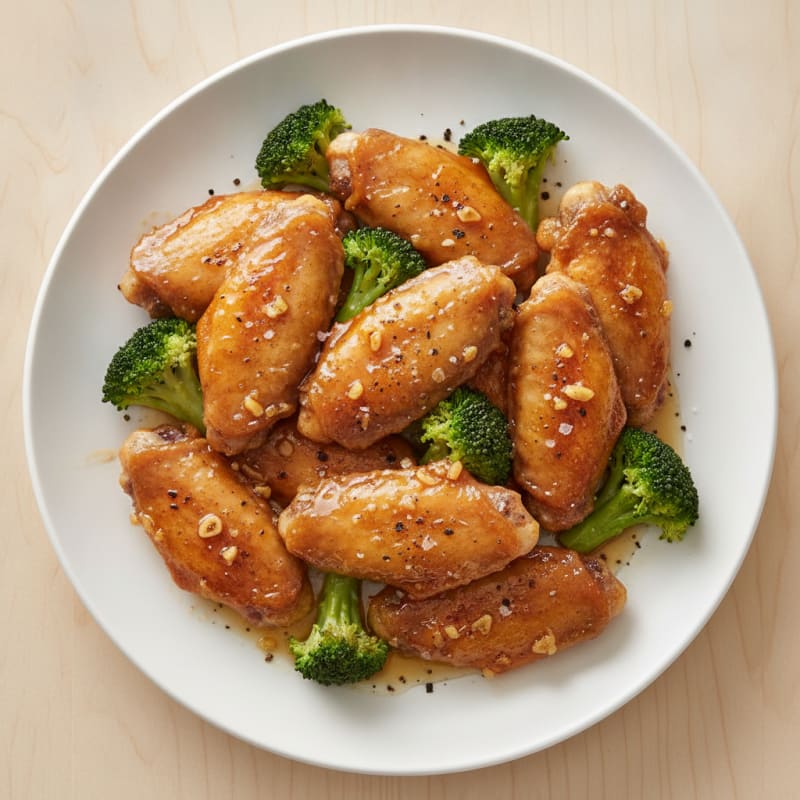 Honey-Garlic Glazed Chicken Wings
