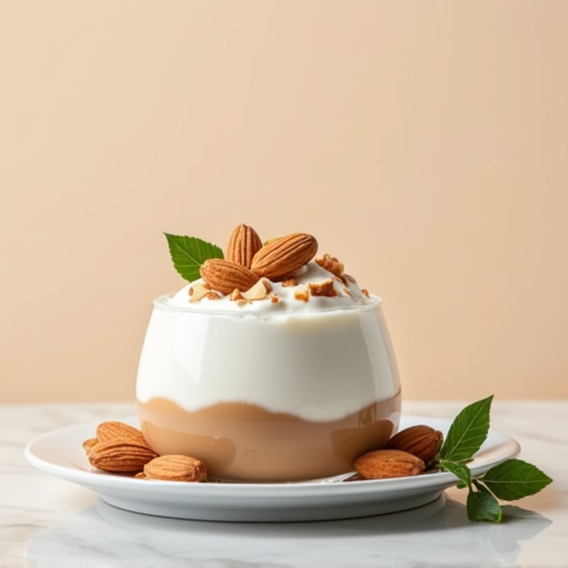 Greek Yogurt with Whey Protein and Almonds