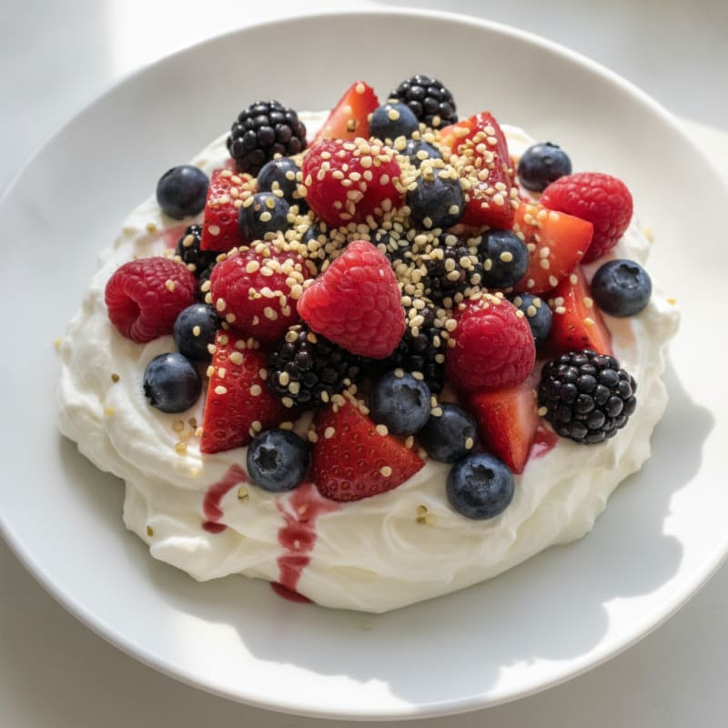 Creamy Greek Yogurt Protein Bowl with Mixed Berries