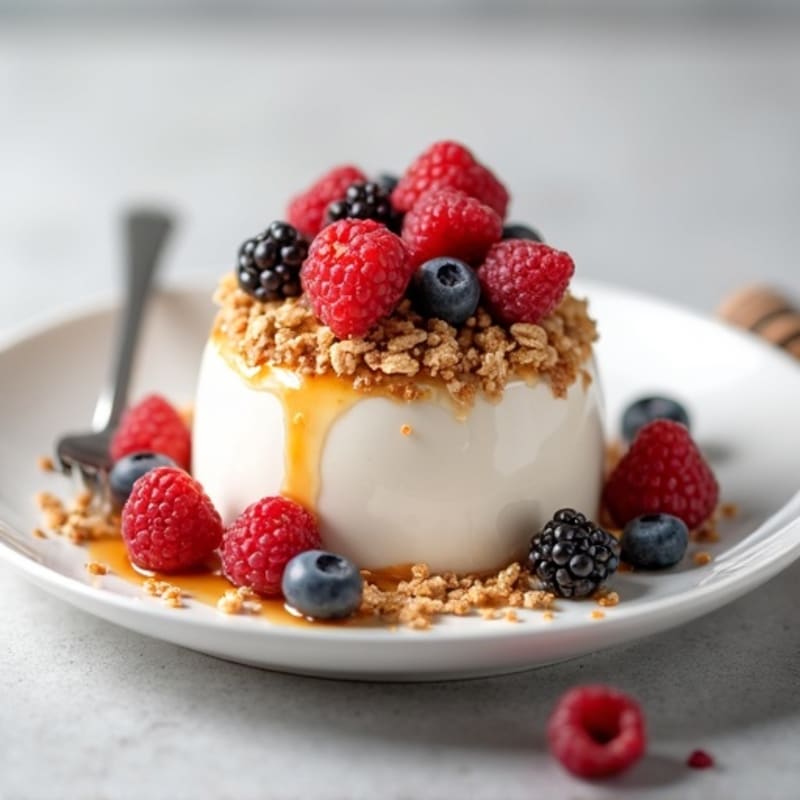 Greek Yogurt Protein Parfait with Berries