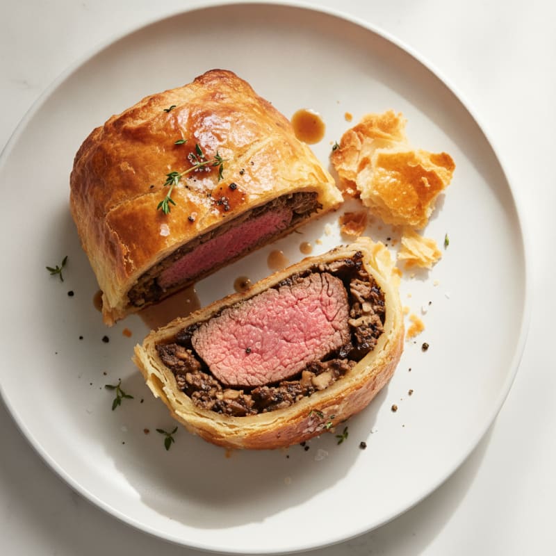 Classic Beef Wellington with Mushroom Duxelles