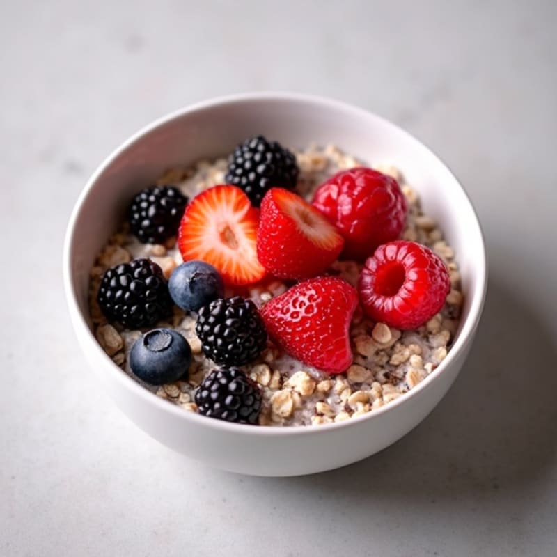 Protein-Packed Berry Oatmeal Bowl