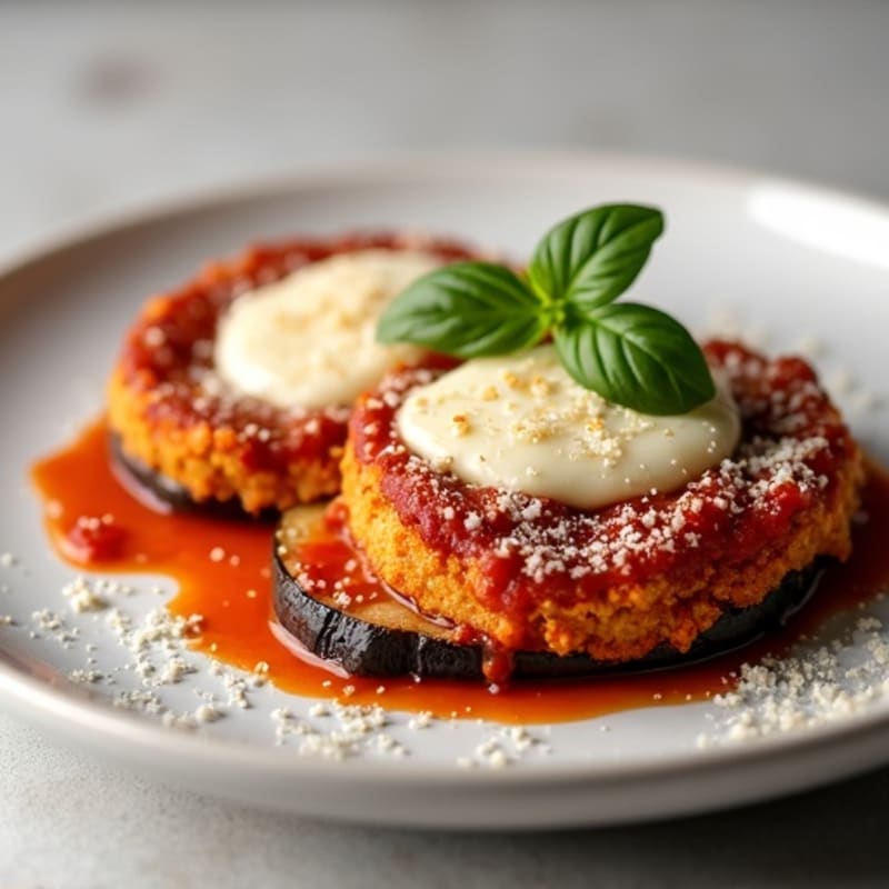 Crispy Baked Eggplant Parmesan