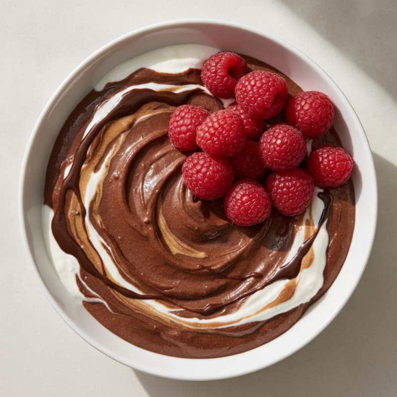 Silky Chocolate Protein Pudding with Greek Yogurt
